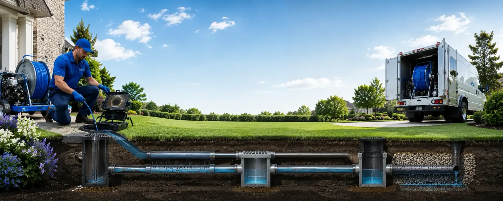 Outdoor drain cleaning information for Kell, IL